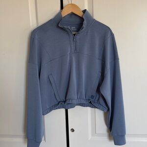 Cropped Quarter Zip Pullover